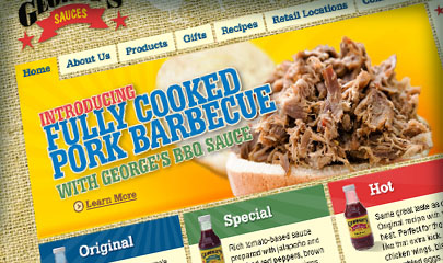 George's BBQ - Website